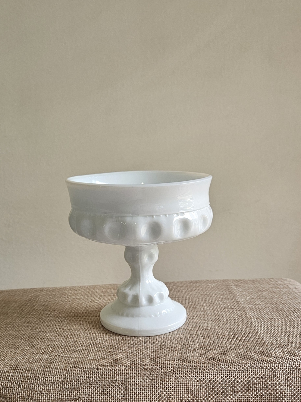 Indiana Glass King's Crown Thumbprint Compote